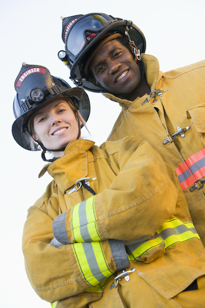 Portrait of firefighters